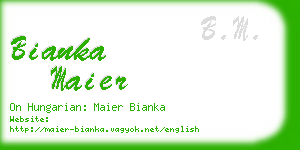 bianka maier business card